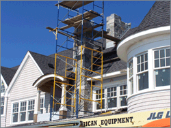 Chimney going up